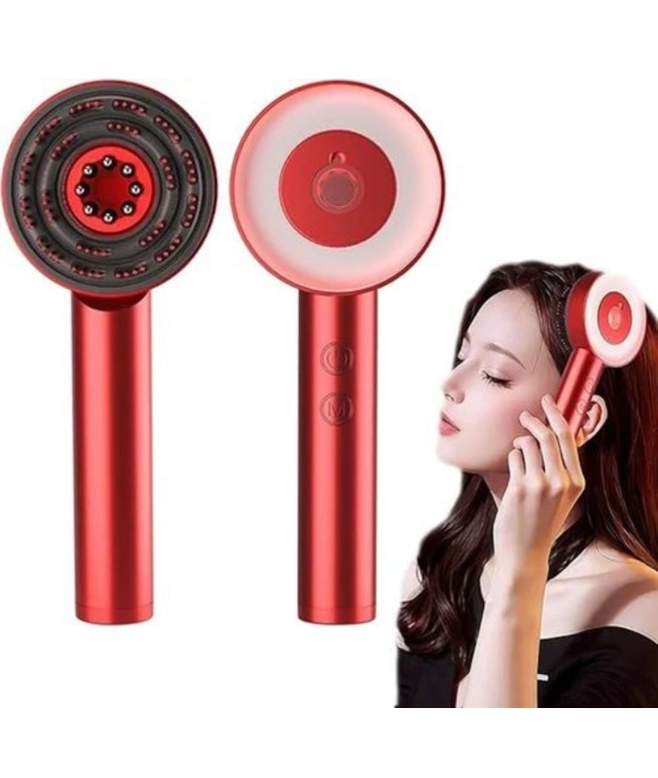 Premium Head Scalp Electric Massager Comb | Scalp Massaging Brush with 2 In 1 Hair Oil Applicator