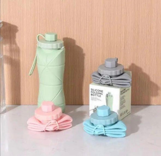 Silicone foldable water bottle
